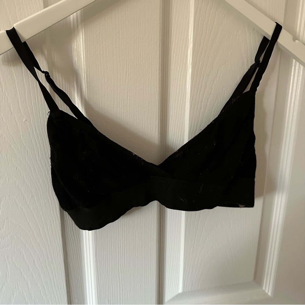 Kittenish Black Bralette